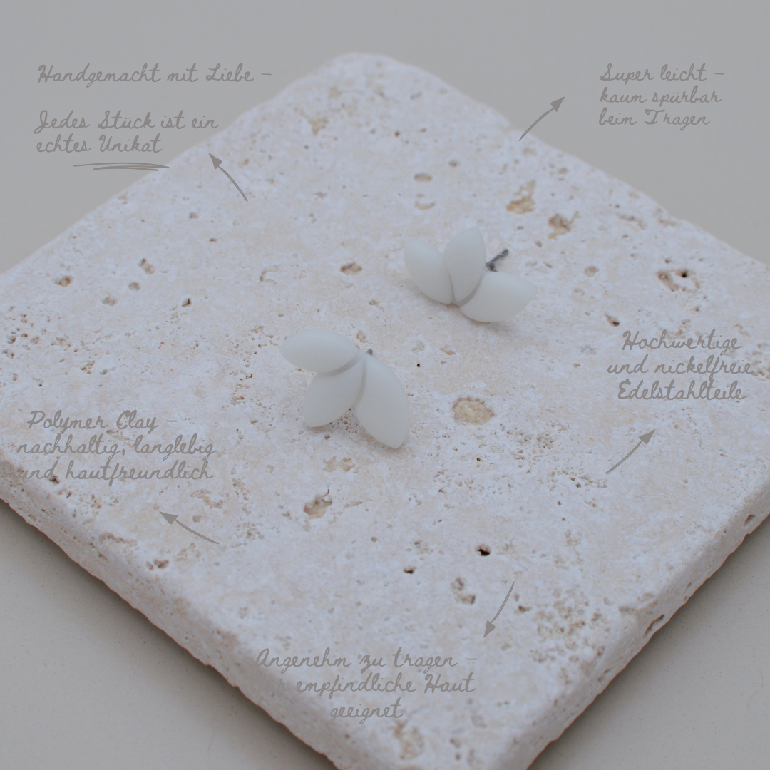 Ohrstecker Lotus Opaline