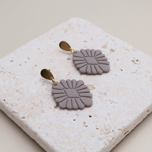 Ohrringe Boho Taupe